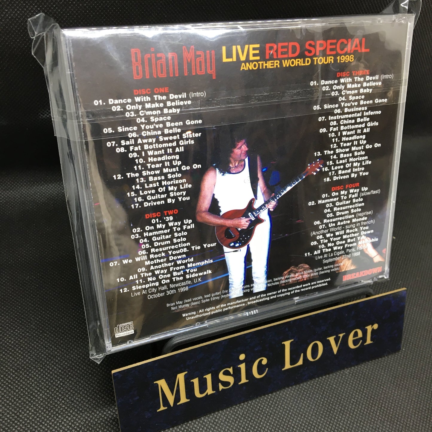 BRIAN MAY / LIVE RED SPECIAL 1998: ANOTHER WORLD TOUR (4CDR)
