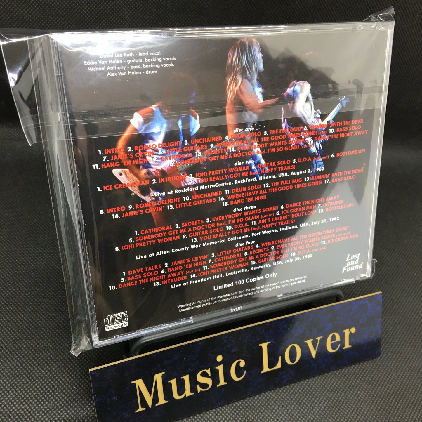 VAN HALEN / DEAD OR ALIVE 1982 SOUNDBOARD (4CDR)