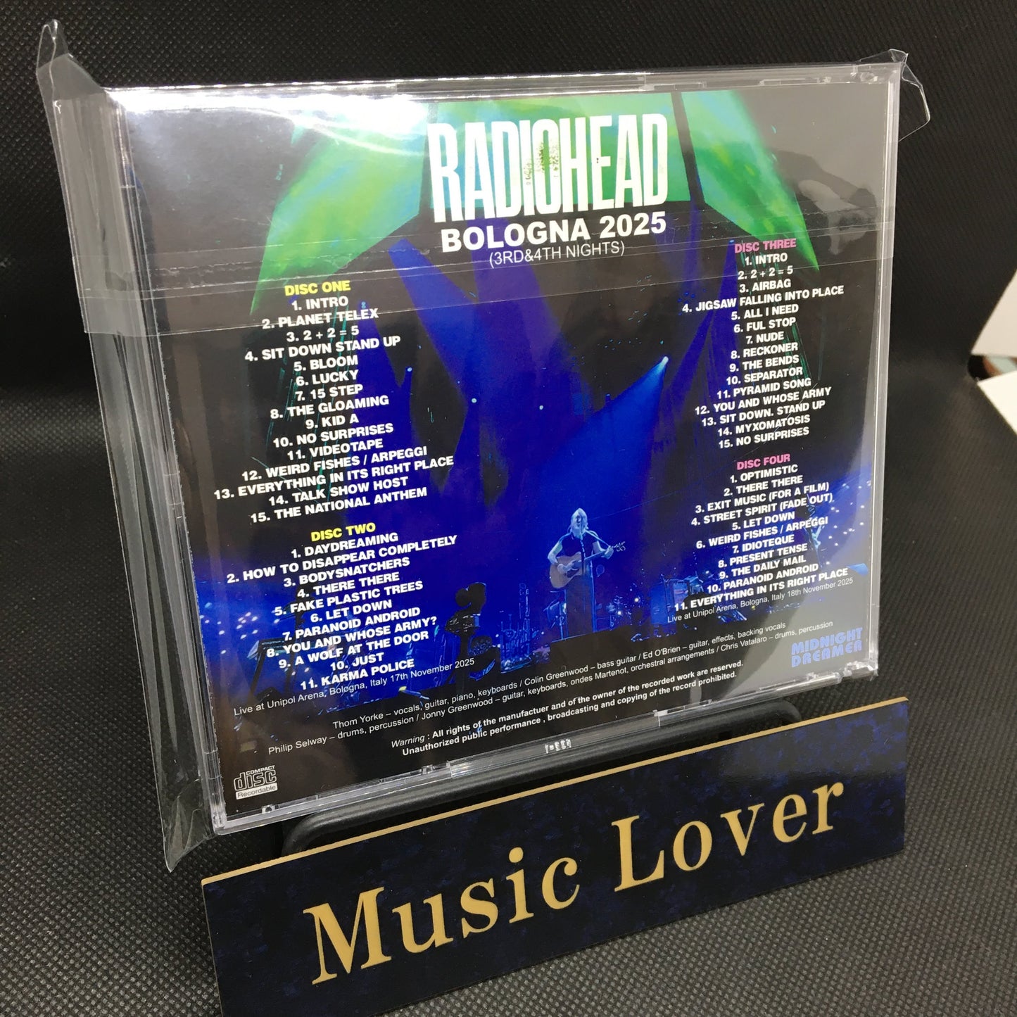 RADIOHEAD / BOLOGNA 2025 3RD & 4TH NIGHTS (4CDR)