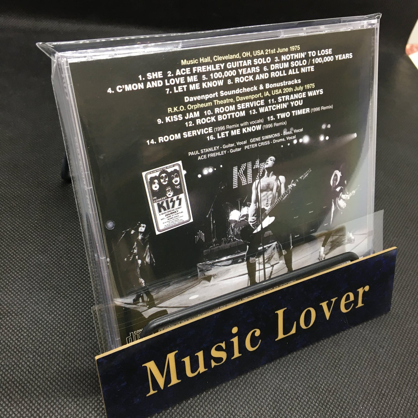 KISS / CLEVELAND 1975 THE LOST KISS ALIVE! SOUNDBOARD (1CD)