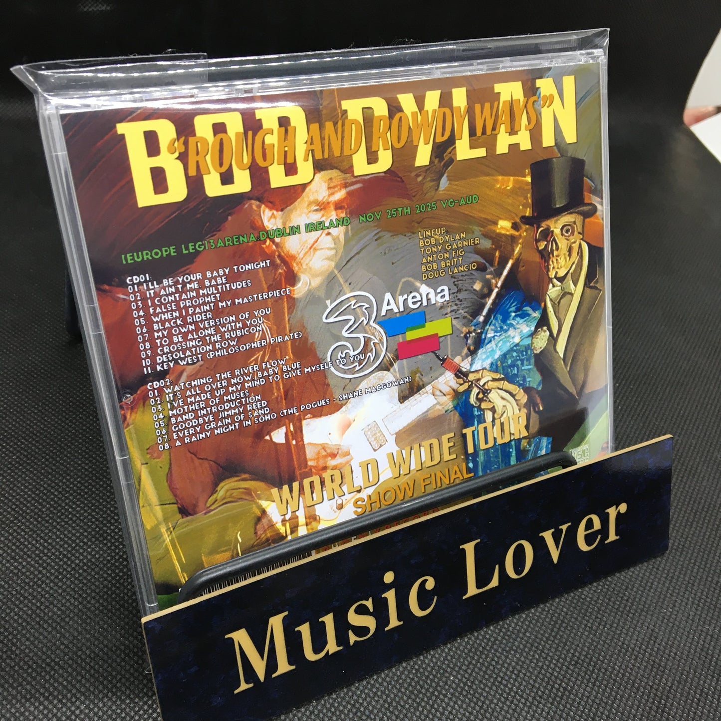 Bob Dylan / Rough and Rowdy Ways Tour 2025 Final Dublin Ireland Nov 25th (2CDR)