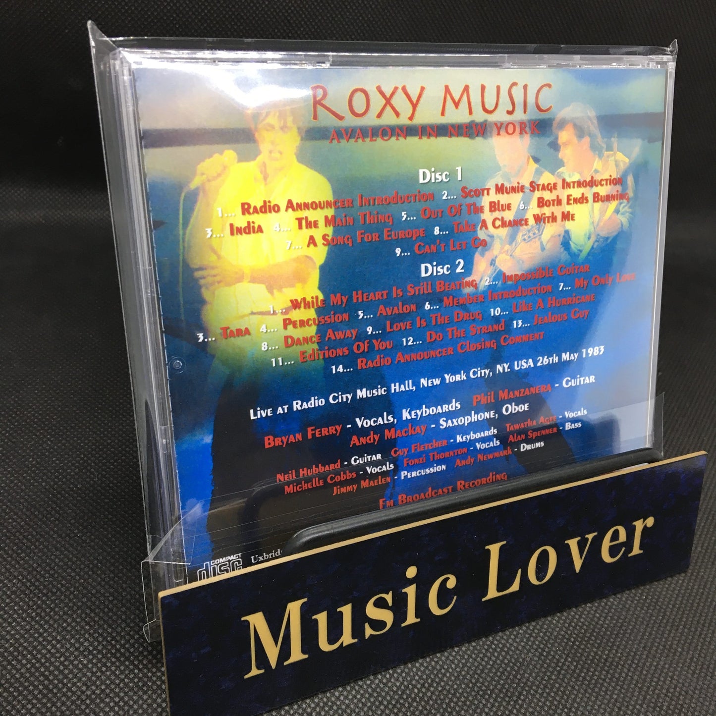 ROXY MUSIC / AVALON IN NEW YORK SOUNDBOARD (2CDR)