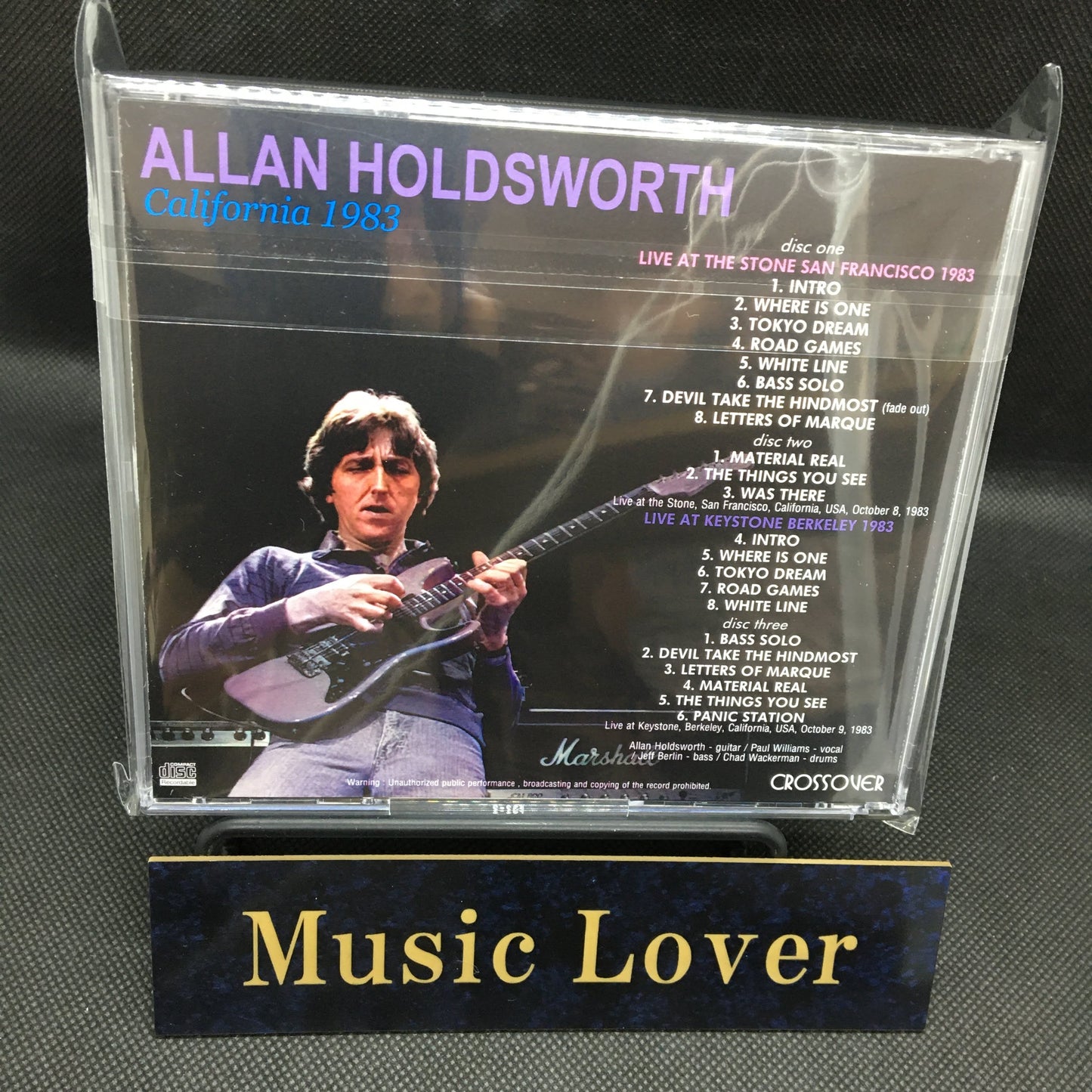 ALLAN HOLDSWORTH / CALIFORNIA 1983 (3CDR)