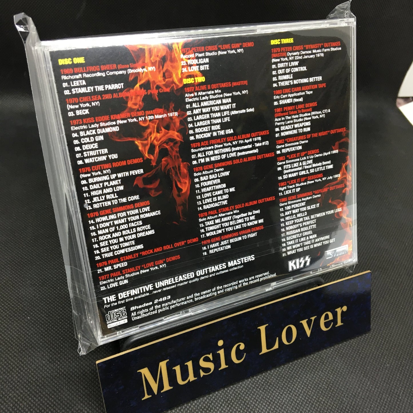 KISS / THE DEFINITIVE UNRELEASED OUTTAKES MASTERS (3CDR)