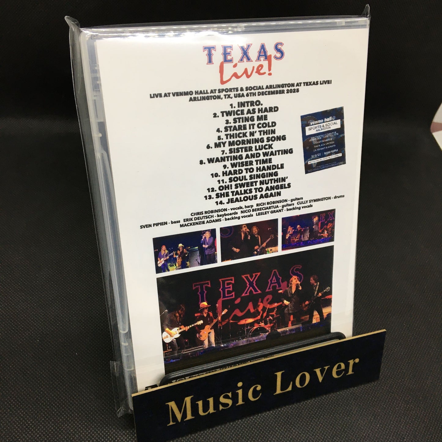 BLACK CROWES / TEXAS LIVE! ARLINGTON 2025 (1DVDR)