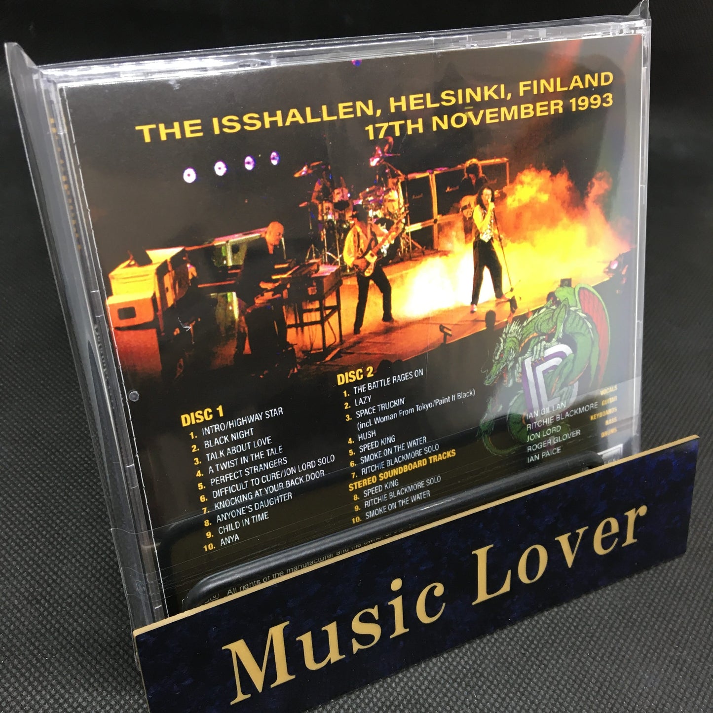 DEEP PURPLE / HELSINKI 1993 RITCHIE'S LAST GIG (2CDR)