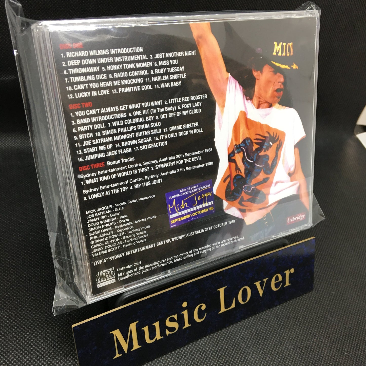 MICK JAGGER / SYDNEY 1988 FINAL NIGHT (3CDR)