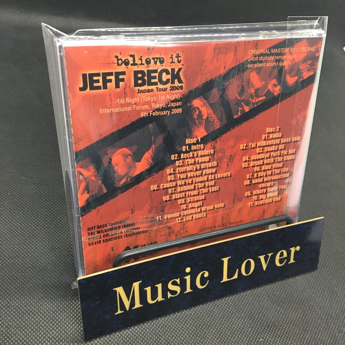 Jeff Beck / Believe It 2009 Tokyo 1st Night XAVEL-SMS-001 (2CD)