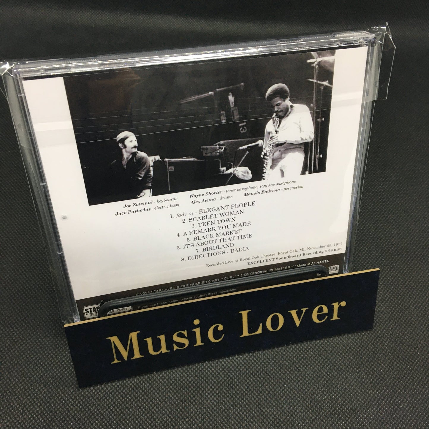 WEATHER REPORT / LIVE AT ROYAL OAK THEATRE 771129 (1CDR)