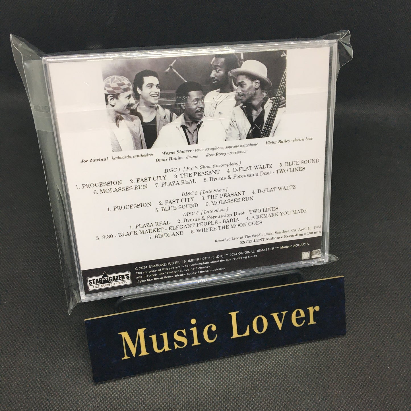 WEATHER REPORT / LIVE IN SAN JOSE 830413 (3CDR)