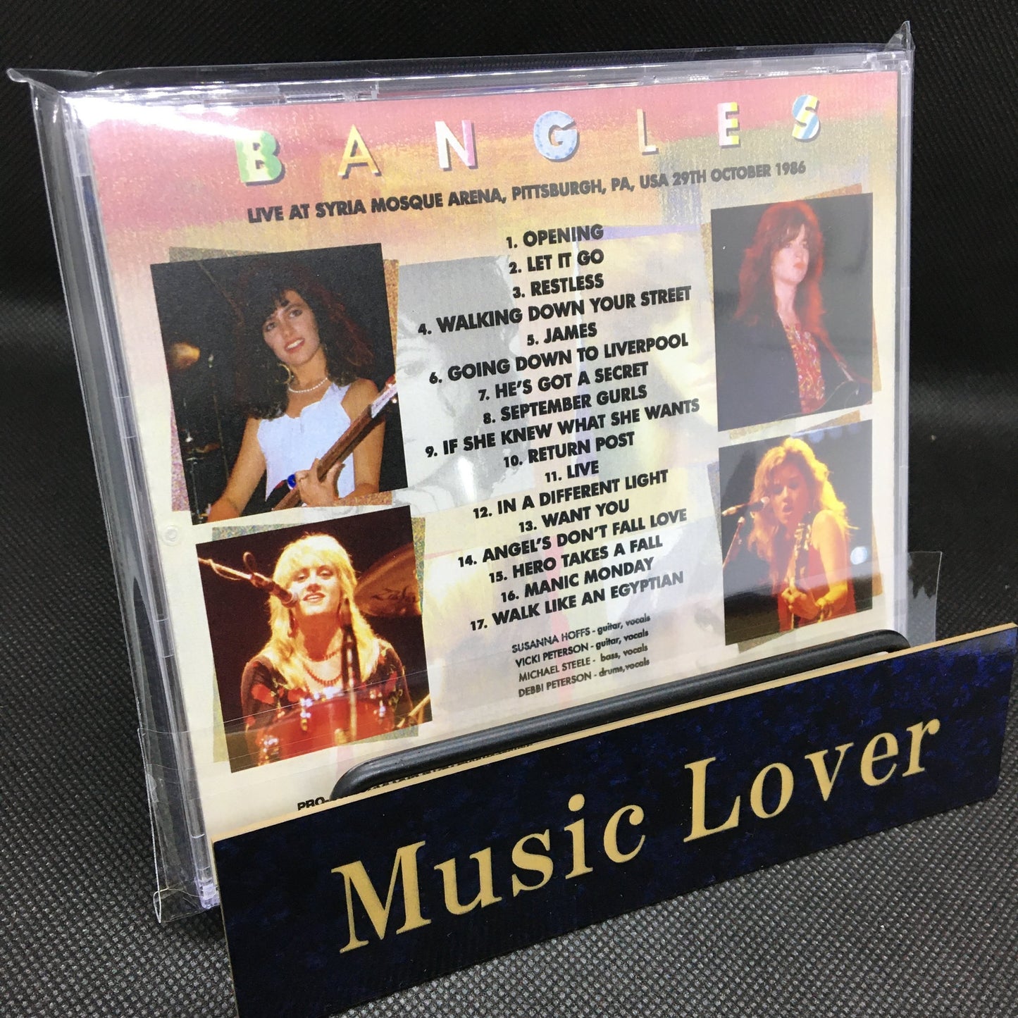 BANGLES / PITTSBURGH 1986 PRO SHOT (1DVDR)