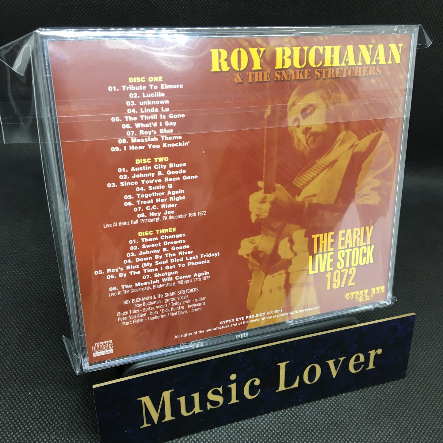 ROY BUCHANAN & THE SNAKE STRETCHERS / THE EARLY LIVE STOCK 1972 SOUNDBOARD (3CDR)
