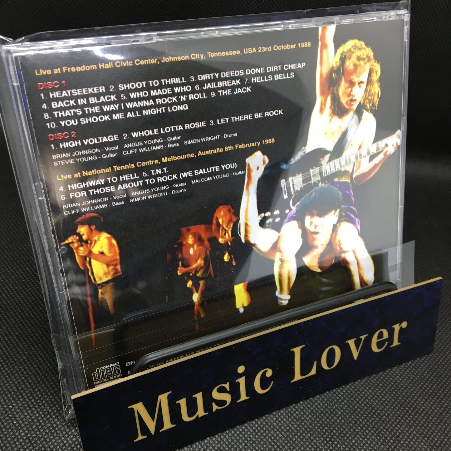 AC/DC / BURNING UP THE TOWN STEREO SOUNDBOARD (2CDR)