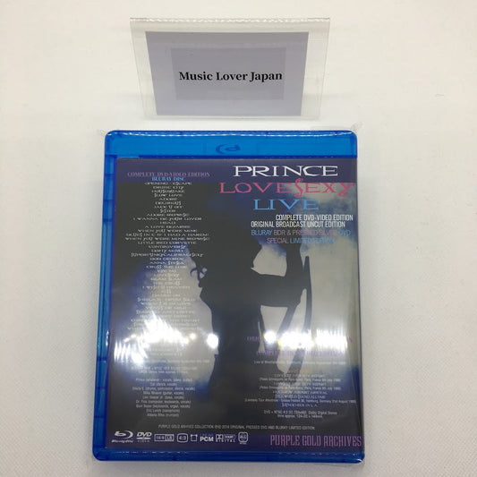 Prince / Lovesexy Live Blu-ray & Pressed Silver DVD Special Limited Edition (1DVD+1BDR)