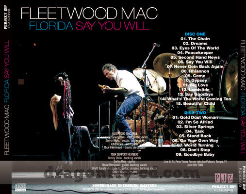 FLEETWOOD MAC / FLORIDA SAY YOU WILL Soundboard (2CDR)