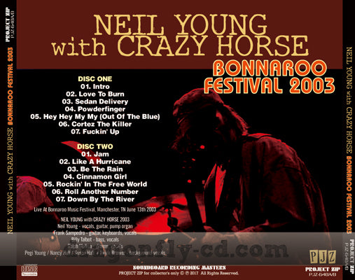 NEIL YOUNG / BONNAROO FESTIVAL 2003 (2CDR)