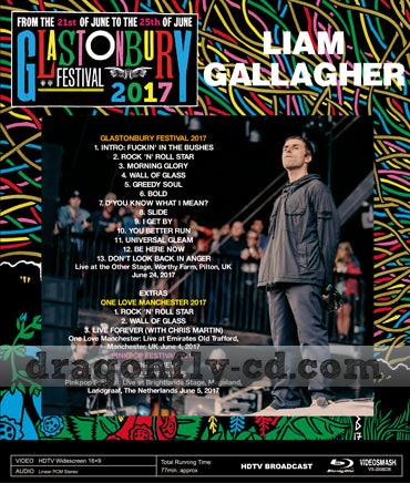 LIAM GALLAGHER / GLASTONBURY FESTIVAL 2017 Pro-Shot (1BDR)