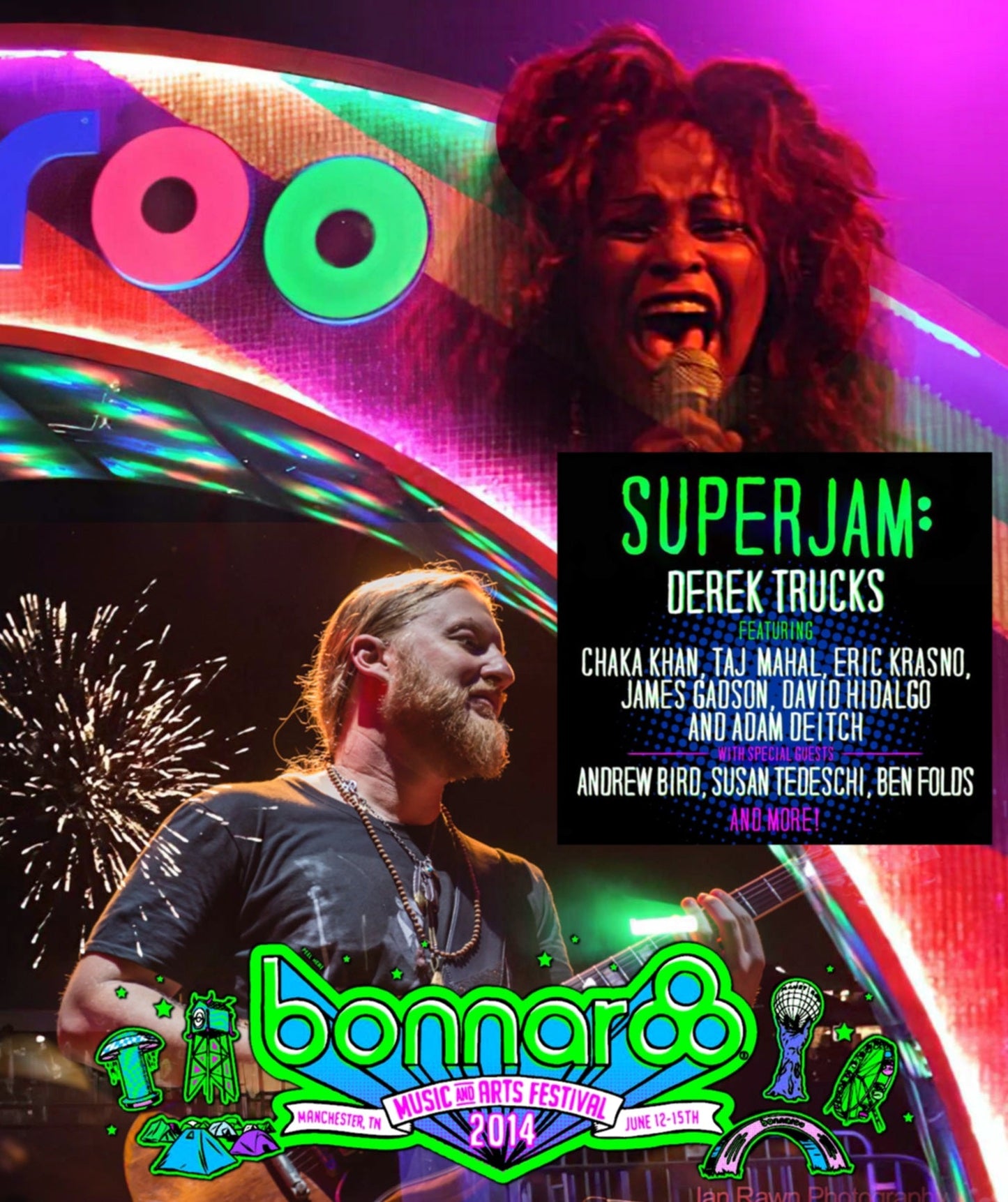 Derek Trucks & friends / Bonnaroo 2014 Great Stage Park 2014 Pro-shot (1BDR)