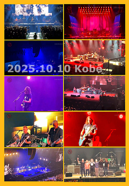 Foo Fighters / 2025 Japan Tour Final Day October 10th Kobe 4cam Audio Multi edit (1DVDR)