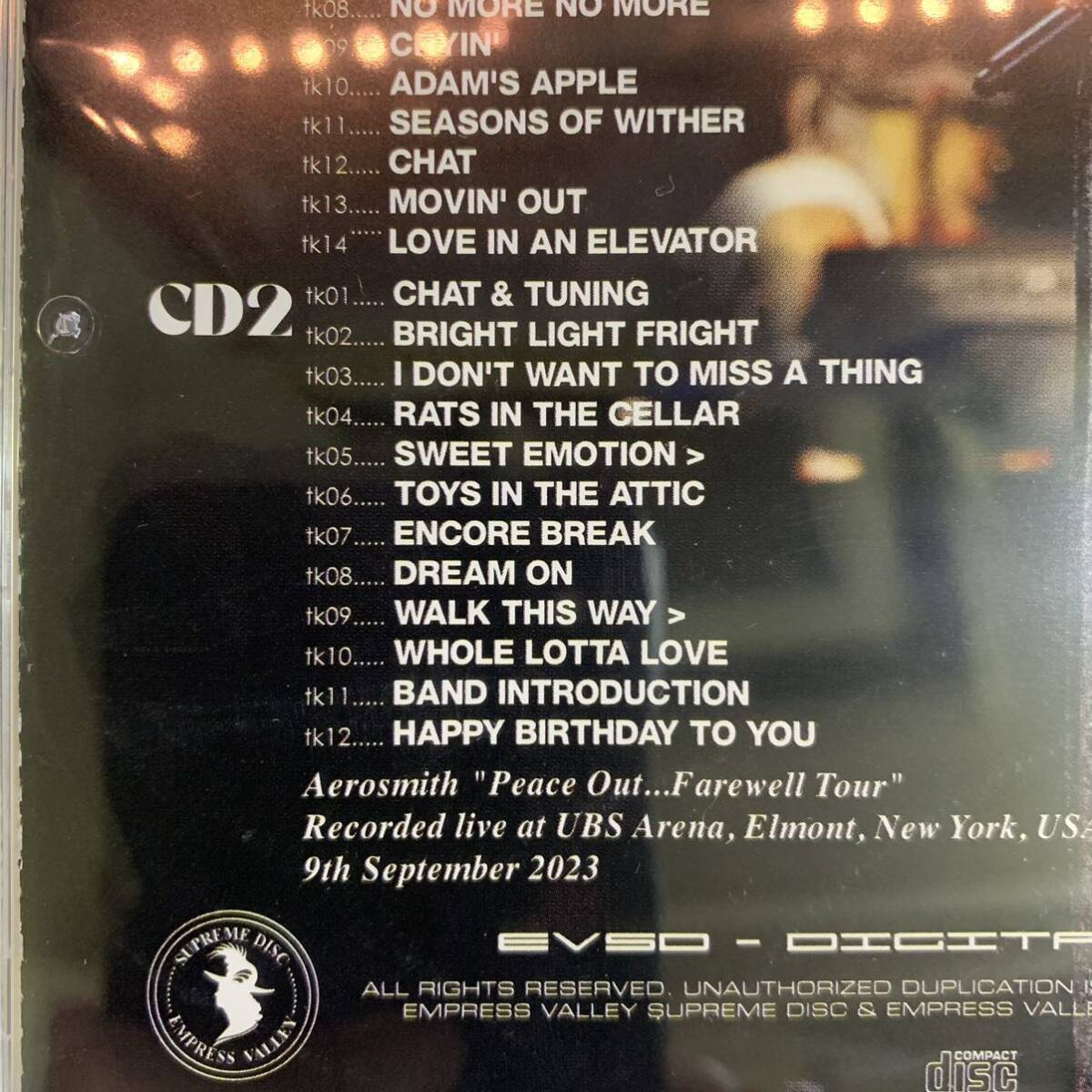 AEROSMITH / THE LAST LIVE SHOW 2023 (2CD)