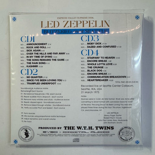 LED ZEPPELIN / BLITZKREIG OVER SEATTLE (4CD)