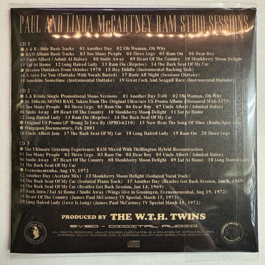 PAUL AND LINDA McCARTNEY / RAM studio sessions captain acid remaster (3CD)