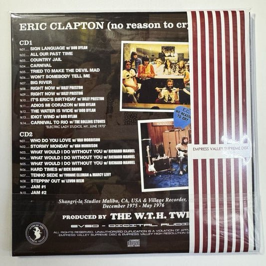 ERIC CLAPTON / NO REASON TO CRY SESSIONS (2CD)