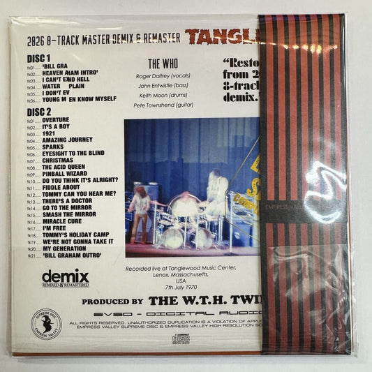 THE WHO / LIVE AT TANGLEWOOD demix & mastered (2CD)