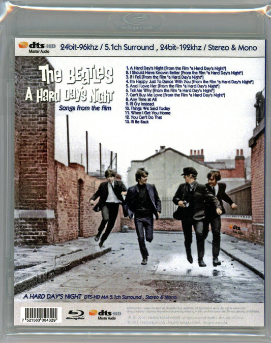 THE BEATLES / A HARD DAY'S NIGHT 24bit-96khz / 5.1ch Surround, 24bit-192khz / Stereo & Mono (1BDR) DTS-HD Master Audio
