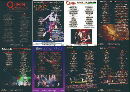 QUEEN / EXPANDED COLLECTOR'S EDITION LIVE ALBUM 8 Set (16CD+13DVD)