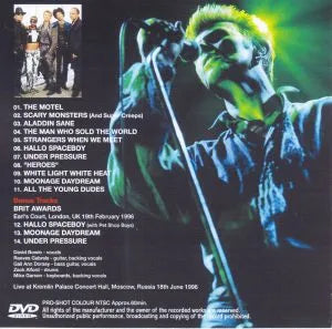 DAVID BOWIE / OUTSIDE TOUR INMOSCOW 1996 (1DVDR)