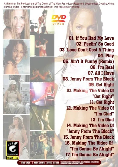 Jennifer Lopez / Videography 1998-2005 (1DVDR)