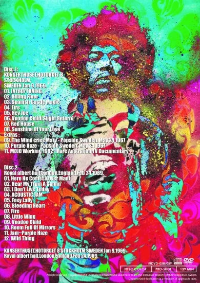 JIMI HENDRIX / LIVE 1969 (2DVDR)