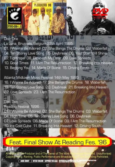 THE STONE ROSES / DEATH OF THE ROSES (2DVDR)