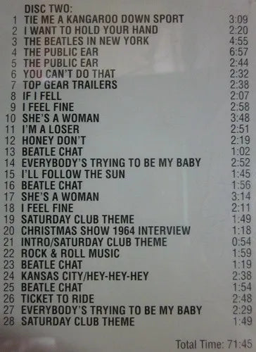 THE BEATLES / BROADCAST COLLECTION TRAILER 1 (2CD)