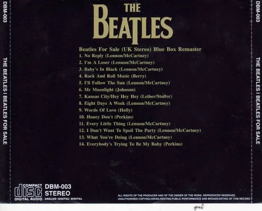 THE BEATLES / FOR SALE (UK STEREO) (1CD)