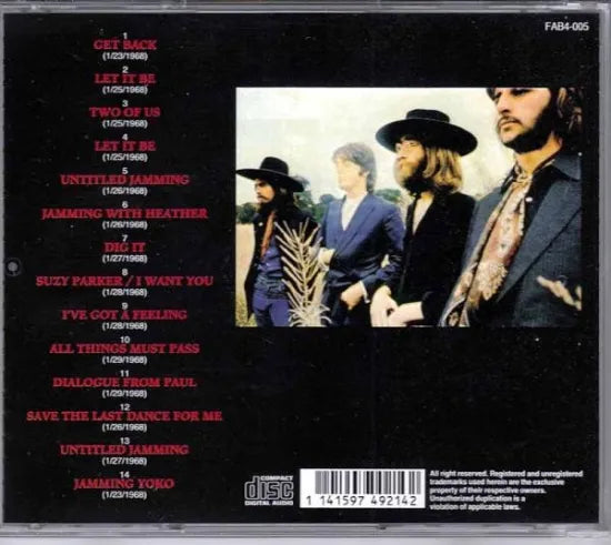 THE BEATLES / HAPPINESS apple studios january 23rd-29th (1CD)