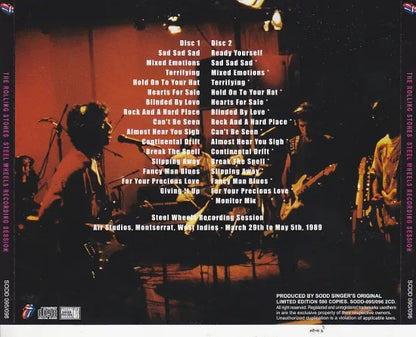 THE ROLLING STONES / STEEL WHEELS RECORDING SESSION (2CD)