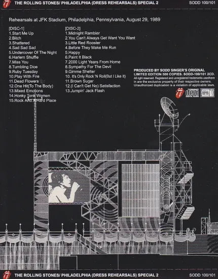 THE ROLLING STONES / PHILADELPHIA DRESS REHEARSALS SPECIAL 2 (2CD)
