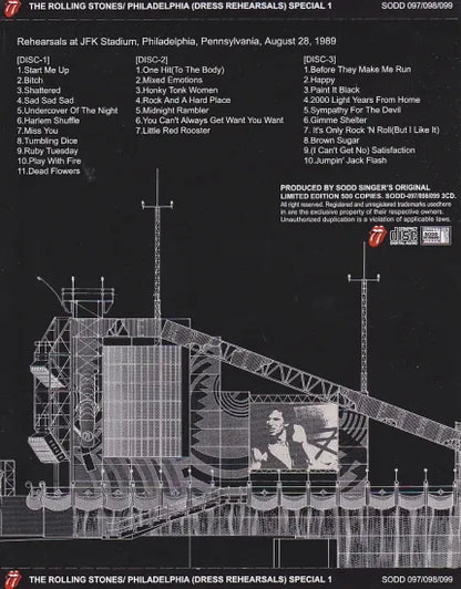THE ROLLING STONES / PHILADELPHIA DRESS REHEARSALS SPECIAL 1 (3CD)