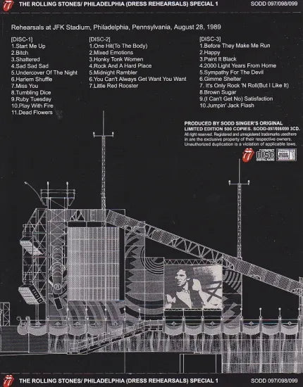 THE ROLLING STONES / PHILADELPHIA DRESS REHEARSALS SPECIAL 1 (3CD)