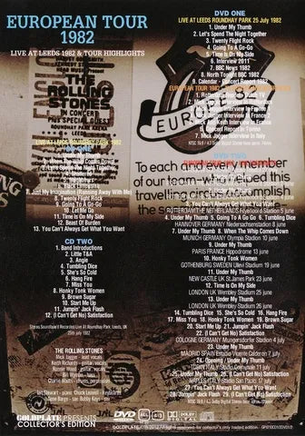 THE ROLLING STONES / EUROPEAN TOUR 1982 (2CD+2DVD)