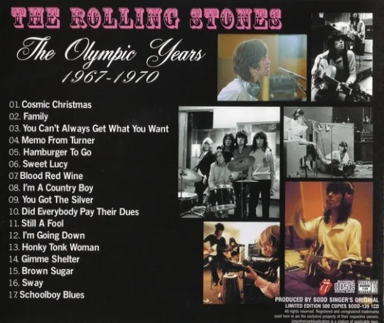 THE ROLLING STONES / THE OLYMPIC YEARS 1967-1970 (1CD)