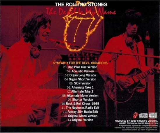 THE ROLLING STONES / THE DEVIL IS MY NAME (1CD)