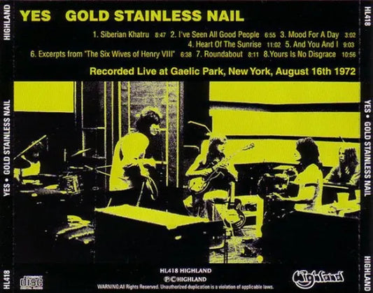 YES / GOLD STAINLESS NAIL (1CD)