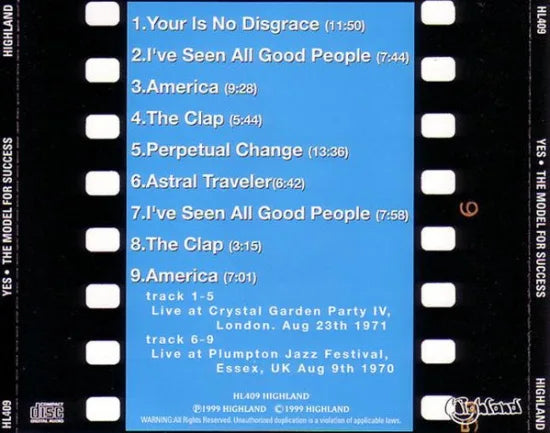 YES / THE MODEL FOR SUCCESS (1CD)