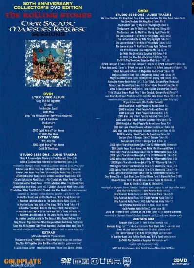 THE ROLLING STONES / THEIR SATANIC MAJESTIES REQUEST SESSIONS 50TH ANNIVERSARY (2DVD)