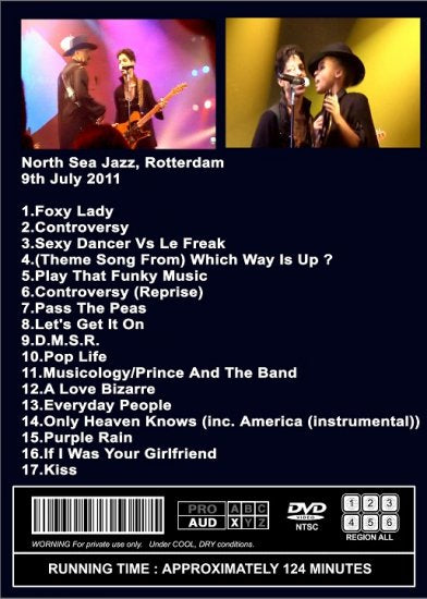 PRINCE / NORTH SEA JAZZ FESTIVAL 2011 NIGHT 1-3 DEFINITIVE EDITION (3DVDR)