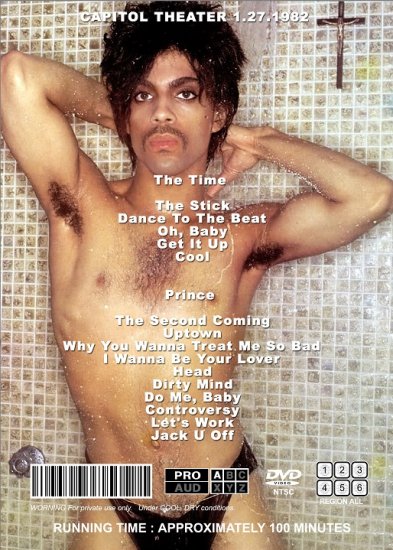 PRINCE / CAPITOL THEATER 1.27.1982 (1DVDR)