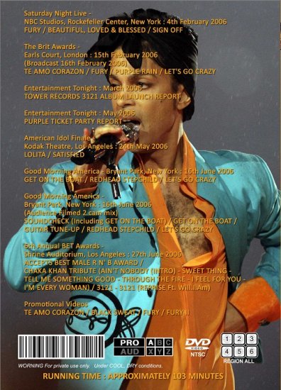 PRINCE / 3121 THE JAMS (1DVDR)